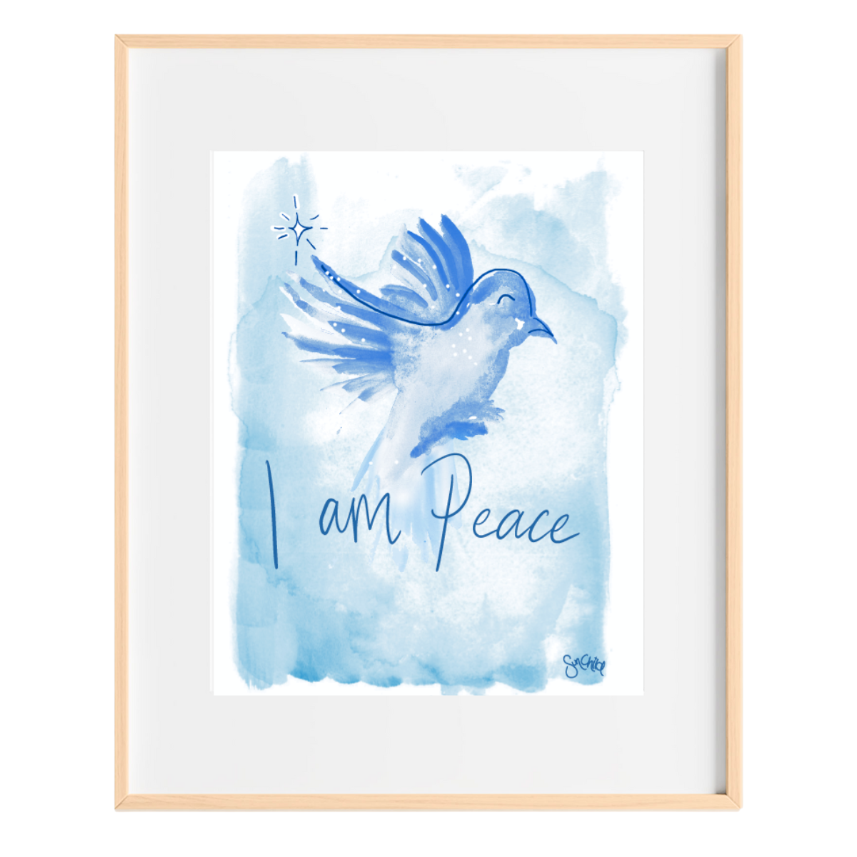 I am Peace - SunChild's Kids Art Print