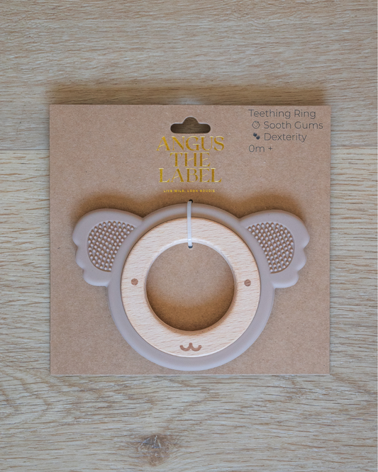 Koala Teething Ring- Taupe