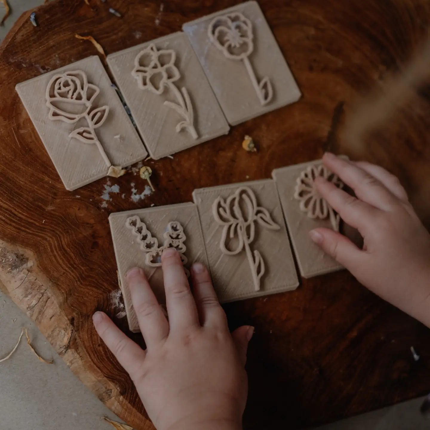 Flower Eco Stamp Set (No Handle)