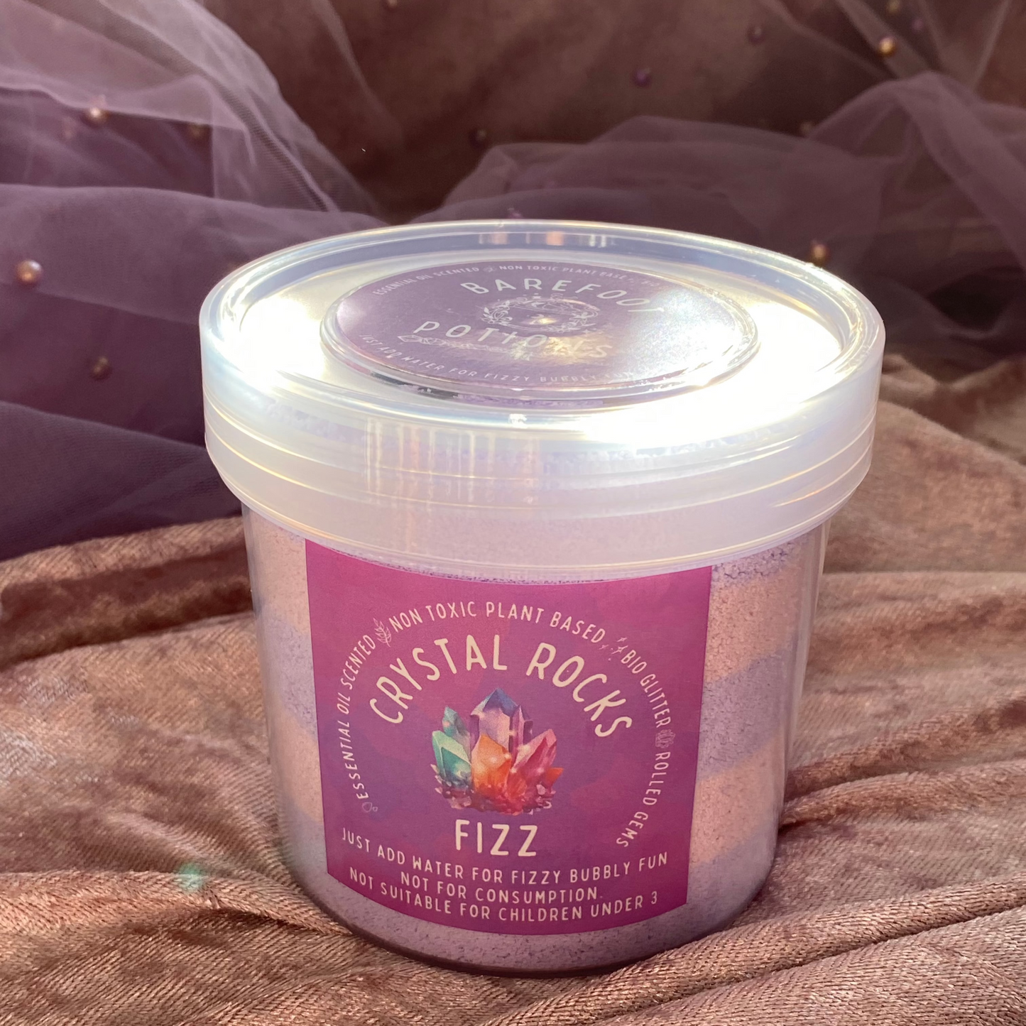 Crystal Rocks Fizz - Pink/Purple - 500g