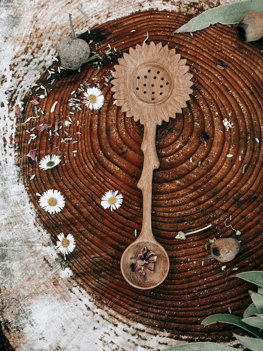 SUNFLOWER SLOTTED DUO SPOON