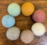 Earth 5cm Felt Balls/7pc