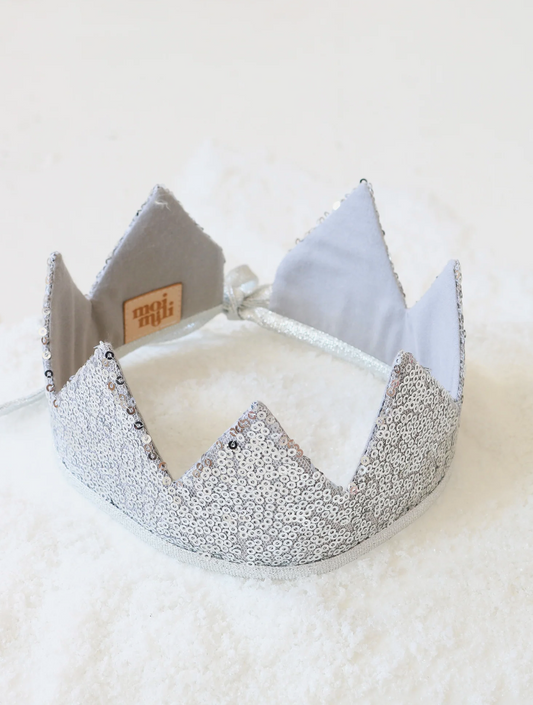 Silver Sequins Fairytale Crown