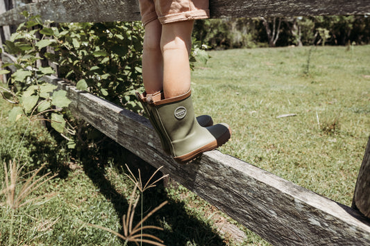 Natural Rubber Gumboots - Forest