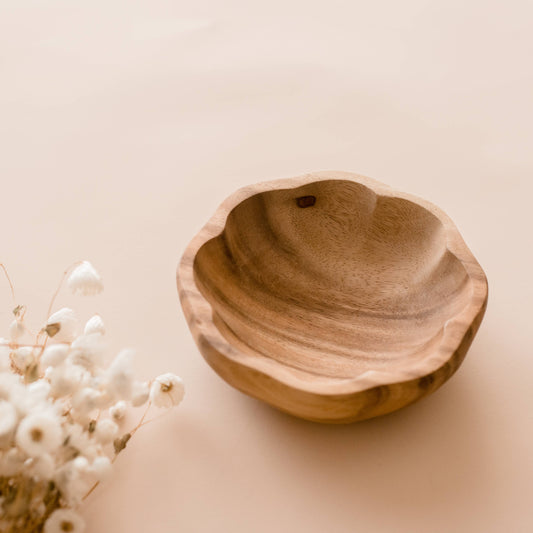 Flower Wooden Bowls