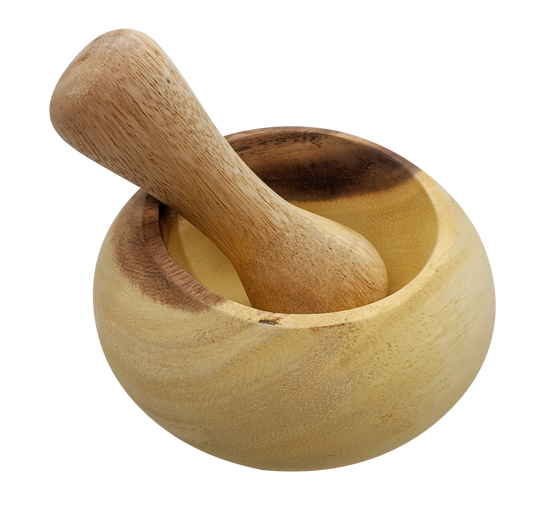 Wooden Pestle and Mortar - Wood Toy for Kids