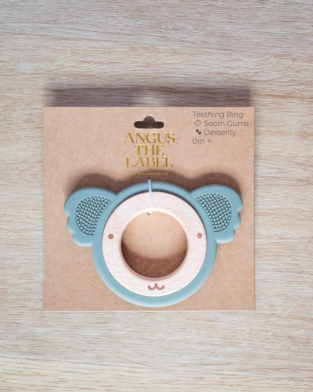 Koala Teething Ring- Sage