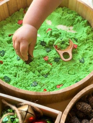 Candy Cane Sensory Sand